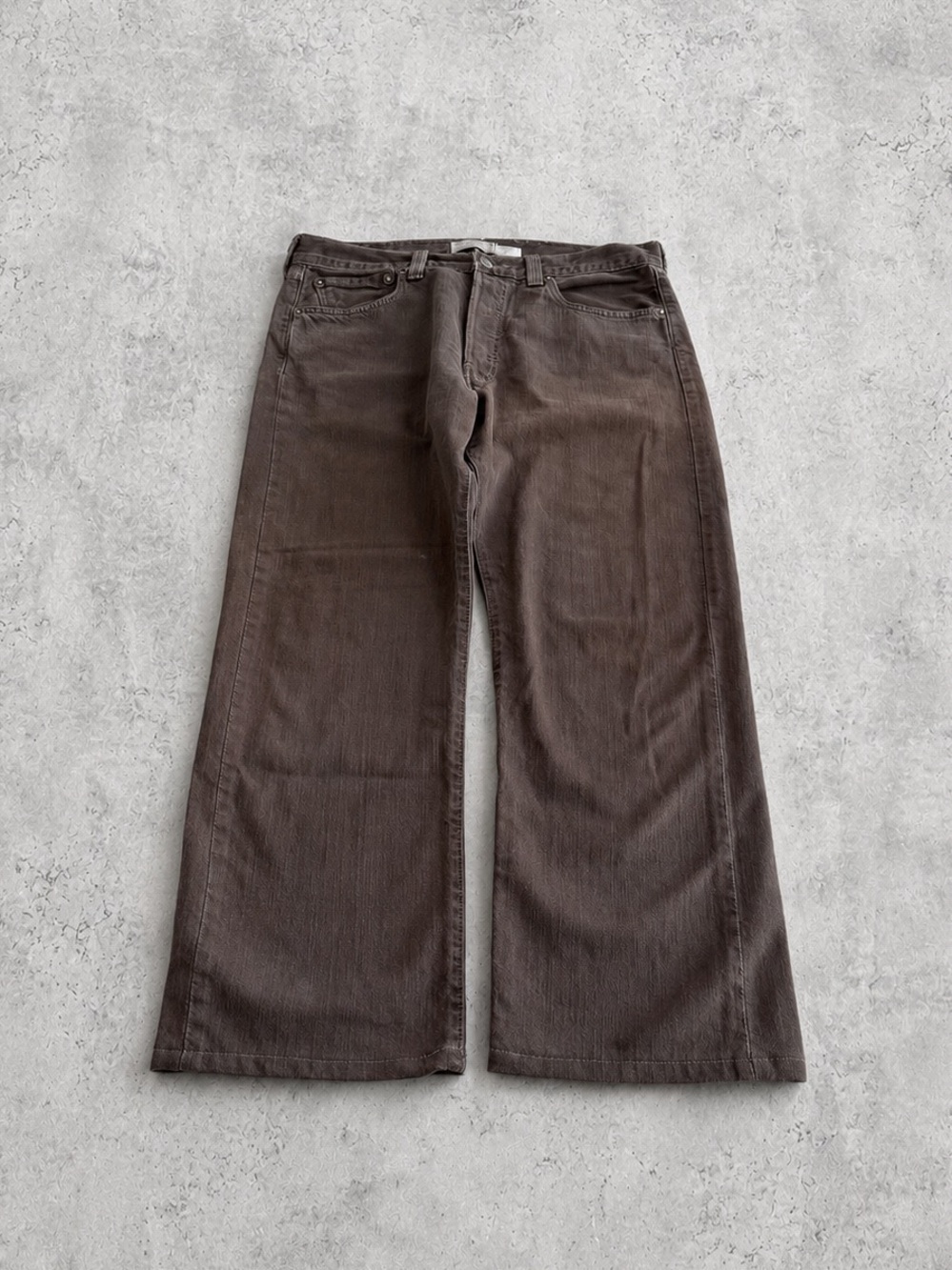 Vintage Levi’s 501 Brown Button Fly Baggy Jeans 33x30